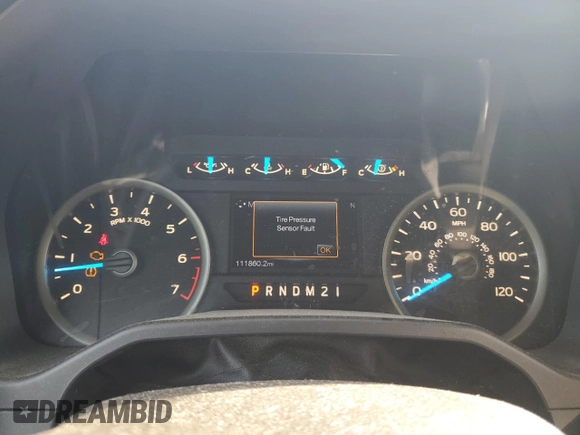 2015 Ford F-150 XLT with VIN 1FTEW1EP2FFC36347, listed as a Copart auction lot 52496645 with 111,860 mi miles and Salvage Title. Bid and sale history available at DreamBid. Image 9.