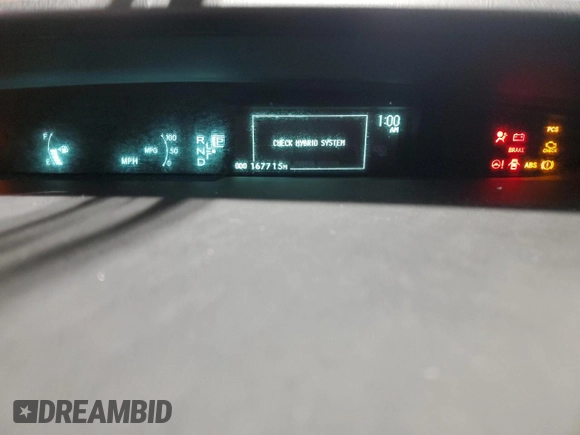 2011 Toyota Prius I with VIN JTDKN3DUXB5337421, listed as a Copart auction lot 52974565 with 167,715 mi miles and Salvage Title. Bid and sale history available at DreamBid. Image 9.