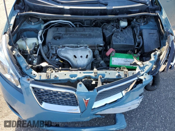 2009 Pontiac Vibe with VIN 5Y2SM67099Z444332, listed as a Copart auction lot 72254534 with 134,693 mi miles and Salvage Title. Bid and sale history available at carsss.com. Image 12.