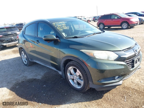 2016 Honda HR-V EX-L w/Navi with VIN 3CZRU5H74GM722552, listed as a IAAI auction lot 41491094 with 57,802 mi miles. Bid and sale history available at carsss.com. Image 1.