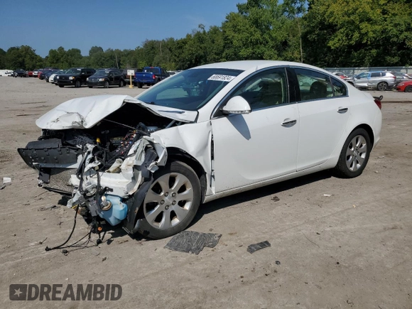2014 Buick Regal Premium I with VIN 2G4GM5ER9E9243354, listed as a Copart auction lot 68691824 with Not provided miles and Salvage title. Bid and sale history available at DreamBid. Image 1.