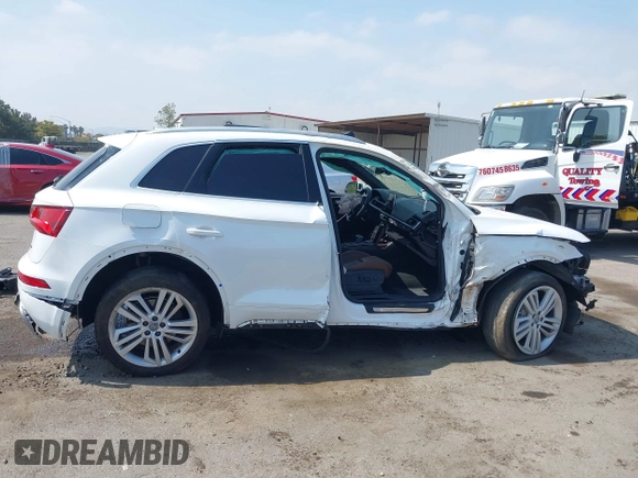 2019 Audi Q5 Premium Plus z VIN WA1BNAFY9K2124525, wystawiony jako IAAI lot #42164362 z przebiegiem Nie podano mil oraz . Historia ofert i sprzedaży dostępna na DreamBid. Obrazek 14.