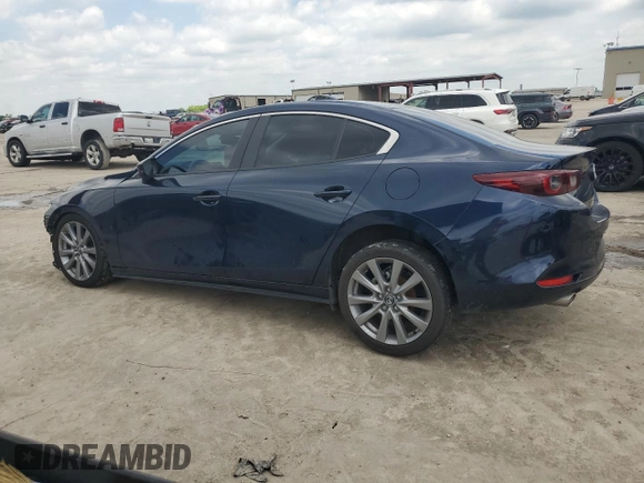 2023 Mazda 3 S Carbon Edition with VIN 3MZBPACM9PM366679, listed as a Copart auction lot 55825035 with 19,745 mi miles and Salvage title. Bid and sale history available at DreamBid. Image 2.