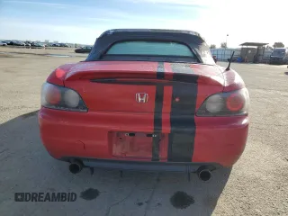2000 Honda S2000 with VIN JHMAP1141YT005448, listed as a Copart auction lot 45676755 with Not Provided miles and Salvage Title. Bid and sale history available at DreamBid. Image 6.