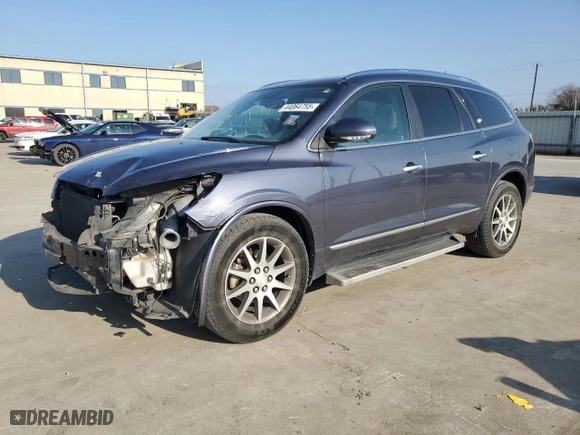 2013 Buick Enclave Leather with VIN 5GAKRCKD9DJ170097, listed as a Copart auction lot 44064755 with 0 mi miles and Salvage Title. Bid and sale history available at carsss.com. Image 1.