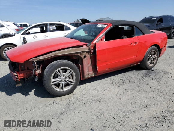 2013 Ford Mustang V6 with VIN 1ZVBP8EM2D5203895, listed as a Copart auction lot 55858695 with 110,219 mi miles and Salvage title. Bid and sale history available at DreamBid. Image 1.