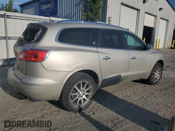 2014 Buick Enclave Leather with VIN 5GAKRBKD9EJ279512, listed as a Copart auction lot 53830585 with 179,851 mi miles and Salvage Title. Bid and sale history available at DreamBid. Image 3.