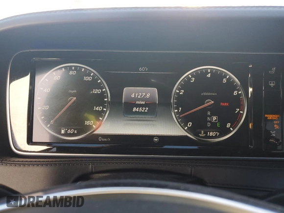 2017 Mercedes-Benz S 550 with VIN WDDUG8FB8HA325379, listed as a Copart auction lot 84193694 with 84,522 mi miles and Salvage Title. Bid and sale history available at carsss.com. Image 9.