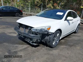 2015 Kia Cadenza Premium z VIN KNALN4D71F5192616, wystawiony jako IAAI lot #41924933 z przebiegiem 196 108 mil mil oraz . Historia ofert i sprzedaży dostępna na DreamBid. Obrazek 2.
