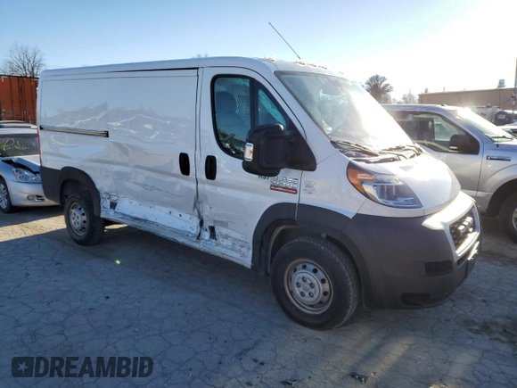 2021 Ram ProMaster Cargo with VIN 3C6LRVVG5ME584678, listed as a Copart auction lot 81923054 with 90,488 mi miles and Salvage Title. Bid and sale history available at DreamBid. Image 4.