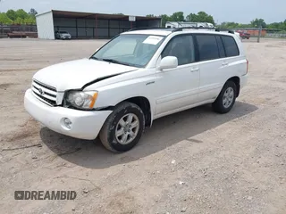 2003 Toyota Highlander z VIN JTEGF21A230119829, wystawiony jako IAAI lot #42495586 z przebiegiem 154 246 mil mil oraz . Historia ofert i sprzedaży dostępna na DreamBid. Obrazek 2.