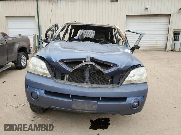 2005 Kia Sorento LX with VIN KNDJD733755421229, listed as a Copart auction lot 82718714 with 0 mi miles and Salvage Title. Bid and sale history available at carsss.com. Image 5.