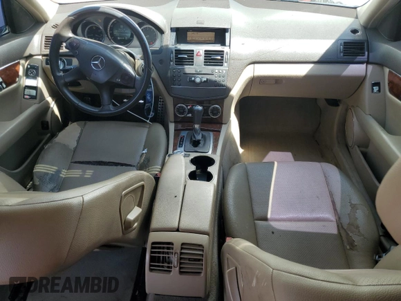 2011 Mercedes-Benz C 300 Sport with VIN WDDGF5EB1BR147212, listed as a Copart auction lot 53922305 with 172,082 mi miles and Salvage Title. Bid and sale history available at DreamBid. Image 8.