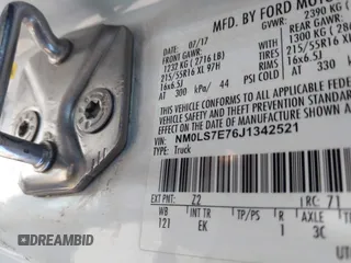 2017 Ford Transit Connect XL с VIN NM0LS7E76J1342521, выставлен на аукционе IAAI как лот 42272114 с пробегом 81 872 миль миль и . История ставок и продаж доступна на DreamBid. Изображение 9.