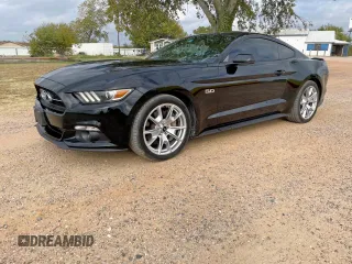 2015 Ford Mustang GT with VIN 1FA6P8CF0F5413364, listed as a Copart auction lot 57213505 with 76,831 mi miles and Clean Title. Bid and sale history available at DreamBid. Image 2.