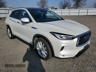 2019 Infiniti QX50 LUXE with VIN 3PCAJ5M32KF125959, listed as a Copart auction lot 39181773 with 76,740 mi miles. Bid and sale history available at carsss.com. Image 4.