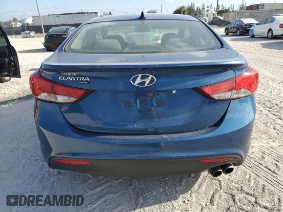 2014 Hyundai Elantra z VIN KMHDH6AH1EU029469, wystawiony jako Copart lot #55182715 z przebiegiem 117 084 mil mil oraz Szkody całkowita. Historia ofert i sprzedaży dostępna na DreamBid. Obrazek 6.