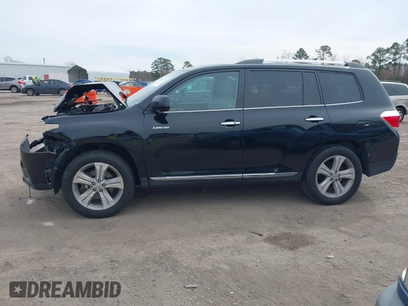 2012 Toyota Highlander Limited with VIN 5TDDK3EH7CS170207, listed as a IAAI auction lot 41711679 with 1 mi miles. Bid and sale history available at carsss.com. Image 14.