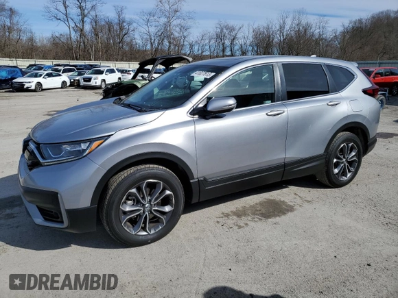 2022 Honda CR-V EX-L with VIN 5J6RW2H85NL000359, listed as a Copart auction lot 41827613 with 11,574 mi miles and Salvage Title. Bid and sale history available at carsss.com. Image 1.