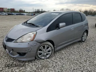 2010 Honda Fit Sport with VIN JHMGE8H40AS023997, listed as a Copart auction lot 53677065 with 105,302 mi miles and Salvage Title. Bid and sale history available at carsss.com. Image 1.