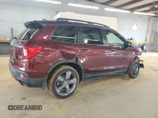 2020 Honda Passport Touring with VIN 5FNYF8H90LB018300, listed as a Copart auction lot 63437595 with 27,740 mi miles and Salvage title. Bid and sale history available at DreamBid. Image 3.