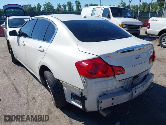 2012 Infiniti G25 x with VIN JN1DV6AR2CM860727, listed as a IAAI auction lot 39649051 with 125,483 mi miles and . Bid and sale history available at DreamBid. Image 3.