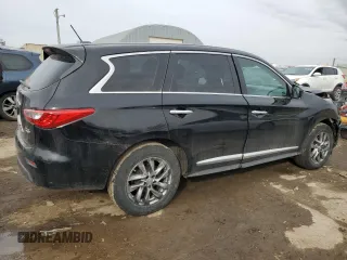 2013 Infiniti JX35 with VIN 5N1AL0MM0DC330861, listed as a Copart auction lot 45128415 with 146,219 mi miles and Salvage Title. Bid and sale history available at DreamBid. Image 3.