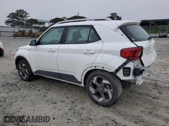 2021 Hyundai Venue SEL with VIN KMHRC8A32MU085231, listed as a Copart auction lot 58205545 with 41,105 mi miles and Salvage title. Bid and sale history available at DreamBid. Image 2.