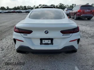 2021 BMW 8 Series M850i xDrive with VIN WBABC4C03MCF61722, listed as a Copart auction lot 66098664 with 17,502 mi miles and Salvage Title. Bid and sale history available at carsss.com. Image 6.