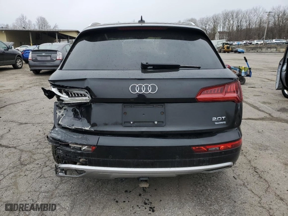2018 Audi Q5 Premium Plus with VIN WA1BNAFY5J2073944, listed as a Copart auction lot 52778875 with 48,083 mi miles and Salvage Title. Bid and sale history available at carsss.com. Image 6.