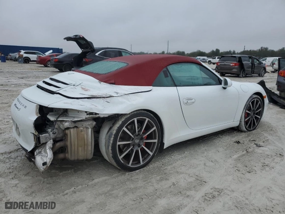 2013 Porsche 911 Carrera S with VIN WP0CB2A92DS154140, listed as a Copart auction lot 42150865 with 37,198 mi miles and Salvage Title. Bid and sale history available at carsss.com. Image 3.