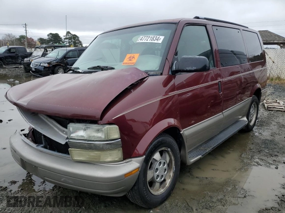 2003 Chevrolet Astro with VIN 1GNDM19X63B113415, listed as a Copart auction lot 47721834 with 133,199 mi miles and Salvage Title. Bid and sale history available at carsss.com. Image 1.