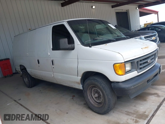 2006 Ford Econoline Cargo with VIN 1FTNE24W06HB02149, listed as a IAAI auction lot 42055924 with 229,432 mi miles and . Bid and sale history available at DreamBid. Image 1.