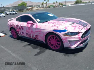2019 Ford Mustang EcoBoost with VIN 1FA6P8TH0K5102299, listed as a IAAI auction lot 42729940 with 81,819 mi miles and . Bid and sale history available at DreamBid. Image 1.