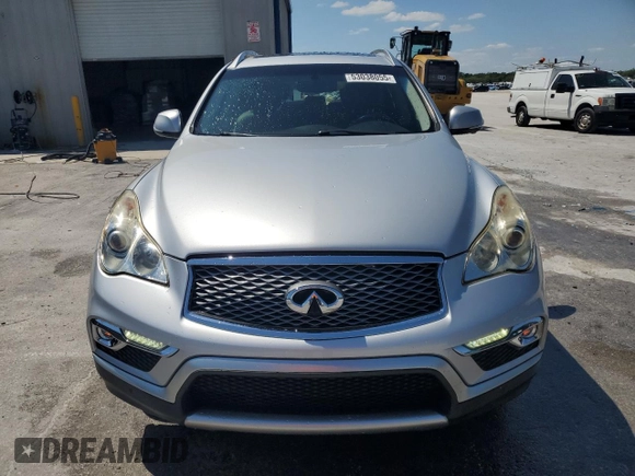 2017 Infiniti QX50 with VIN JN1BJ0RP4HM383177, listed as a Copart auction lot 53038055 with 124,707 mi miles and Salvage Title. Bid and sale history available at carsss.com. Image 5.