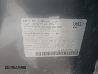2015 Audi Q5 Premium Plus with VIN WA1DGAFP9FA031493, listed as a Copart auction lot 49801085 with 75,045 mi miles and Salvage Title. Bid and sale history available at carsss.com. Image 14.
