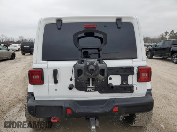 2018 Jeep Wrangler Unlimited Rubicon z VIN 1C4HJXFN5JW198679, wystawiony jako Copart lot #46164715 z przebiegiem 103 795 mil mil oraz Szkoda całkowita • Salvage title. Historia ofert i sprzedaży dostępna na DreamBid. Obrazek 6.