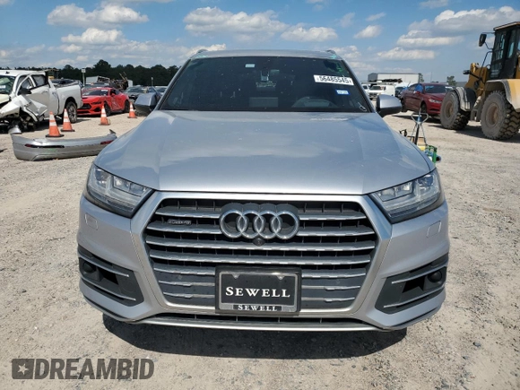 2019 Audi Q7 Prestige with VIN WA1VAAF78KD013548, listed as a Copart auction lot 56485545 with 52,308 mi miles and Salvage title. Bid and sale history available at DreamBid. Image 5.