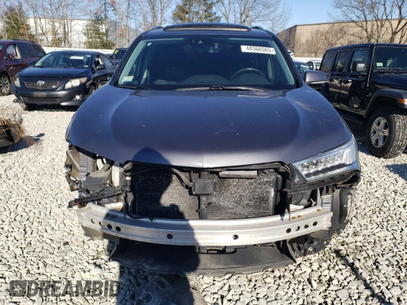 2017 Acura MDX w/Advance Pkg with VIN 5FRYD4H80HB030801, listed as a Copart auction lot 48366565 with 150,872 mi miles and Salvage Title. Bid and sale history available at carsss.com. Image 5.