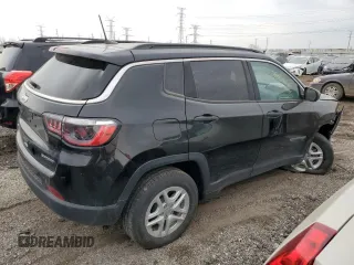 2021 Jeep Compass Sport with VIN 3C4NJDAB8MT554681, listed as a Copart auction lot 50680095 with 19,750 mi miles and Salvage title. Bid and sale history available at DreamBid. Image 3.