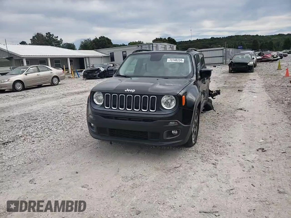 2016 Jeep Renegade Latitude with VIN ZACCJABW2GPC48952, listed as a Copart auction lot 72748224 with 68,722 mi miles and Salvage Title. Bid and sale history available at DreamBid. Image 12.