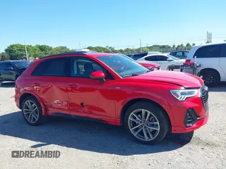 2024 Audi Q3 S line Premium with VIN WA1DECF39R1057403, listed as a IAAI auction lot 41749950 with 9,891 mi miles. Bid and sale history available at carsss.com. Image 6.