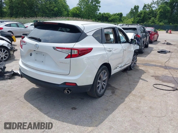 2020 Acura RDX Technology with VIN 5J8TC1H53LL011752, listed as a IAAI auction lot 42365331 with 43,039 mi miles and . Bid and sale history available at DreamBid. Image 4.
