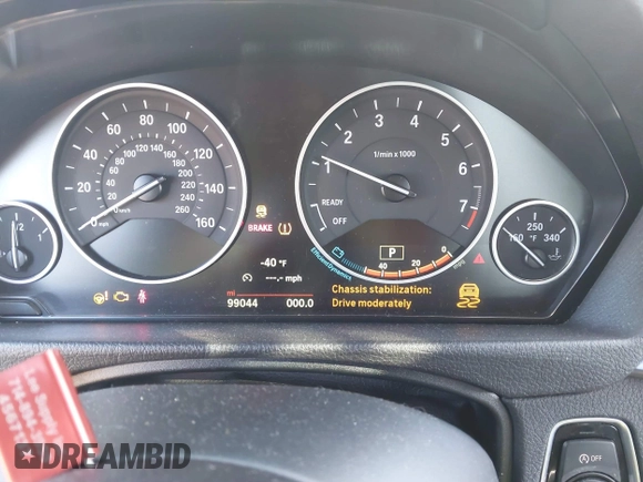 2016 BMW 3 Series 320i xDrive with VIN WBA8E5G51GNU21867, listed as a IAAI auction lot 40593300 with 99,044 mi miles and . Bid and sale history available at DreamBid. Image 7.
