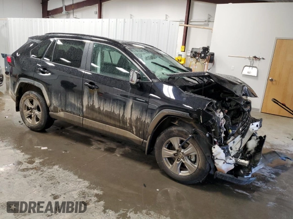 2024 Toyota RAV4 XLE with VIN 2T3P1RFV3RC454515, listed as a Copart auction lot 47398185 with Not Provided miles and Salvage Title. Bid and sale history available at DreamBid. Image 4.