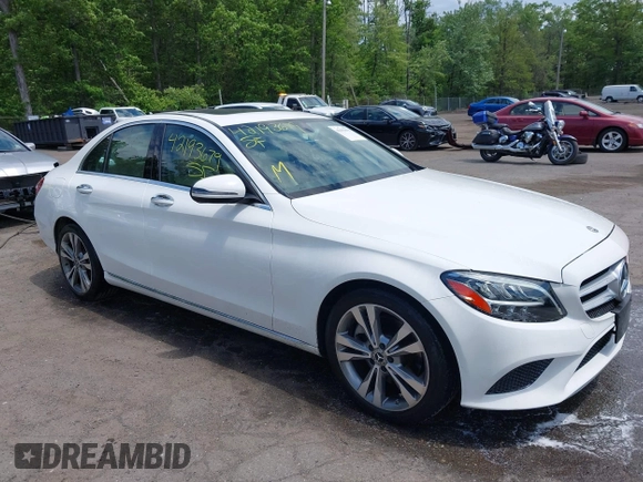 2020 Mercedes-Benz C 300 z VIN WDDWF8DB1LR543088, wystawiony jako IAAI lot #42193679 z przebiegiem 54 050 mil mil oraz . Historia ofert i sprzedaży dostępna na DreamBid. Obrazek 1.