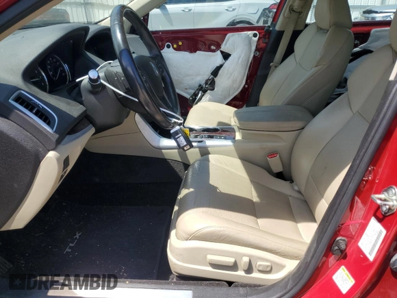 2017 Acura TLX Technology with VIN 19UUB1F50HA010071, listed as a Copart auction lot 56972615 with 124,740 mi miles and Salvage title. Bid and sale history available at DreamBid. Image 7.