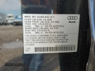 2012 Audi Q7 Premium Plus with VIN WA1LGAFE6CD000593, listed as a Copart auction lot 56414825 with 163,210 mi miles and Clean title. Bid and sale history available at DreamBid. Image 14.