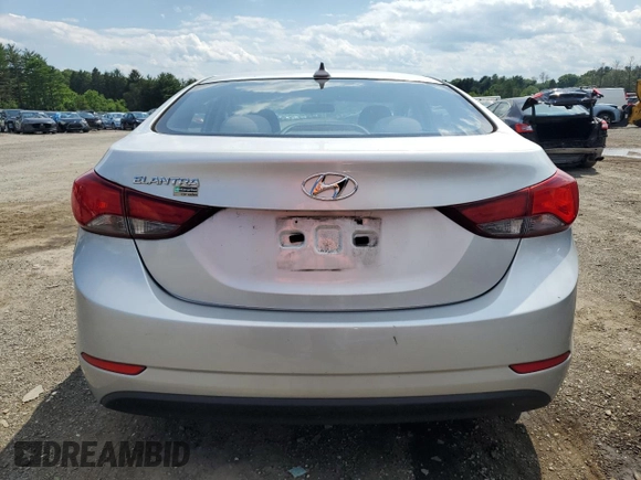 2016 Hyundai Elantra SE with VIN 5NPDH4AE2GH770371, listed as a Copart auction lot 61814115 with 88,238 mi miles and Salvage title. Bid and sale history available at DreamBid. Image 6.