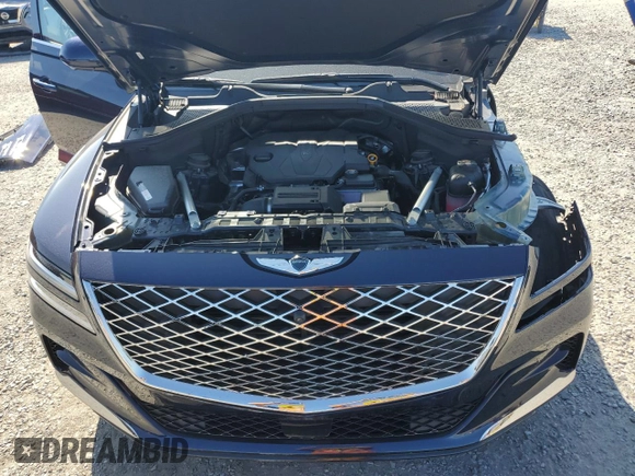 2024 Genesis GV80 with VIN KMUHBDSB2RU200772, listed as a Copart auction lot 61244085 with 22,296 mi miles and Salvage title. Bid and sale history available at DreamBid. Image 12.